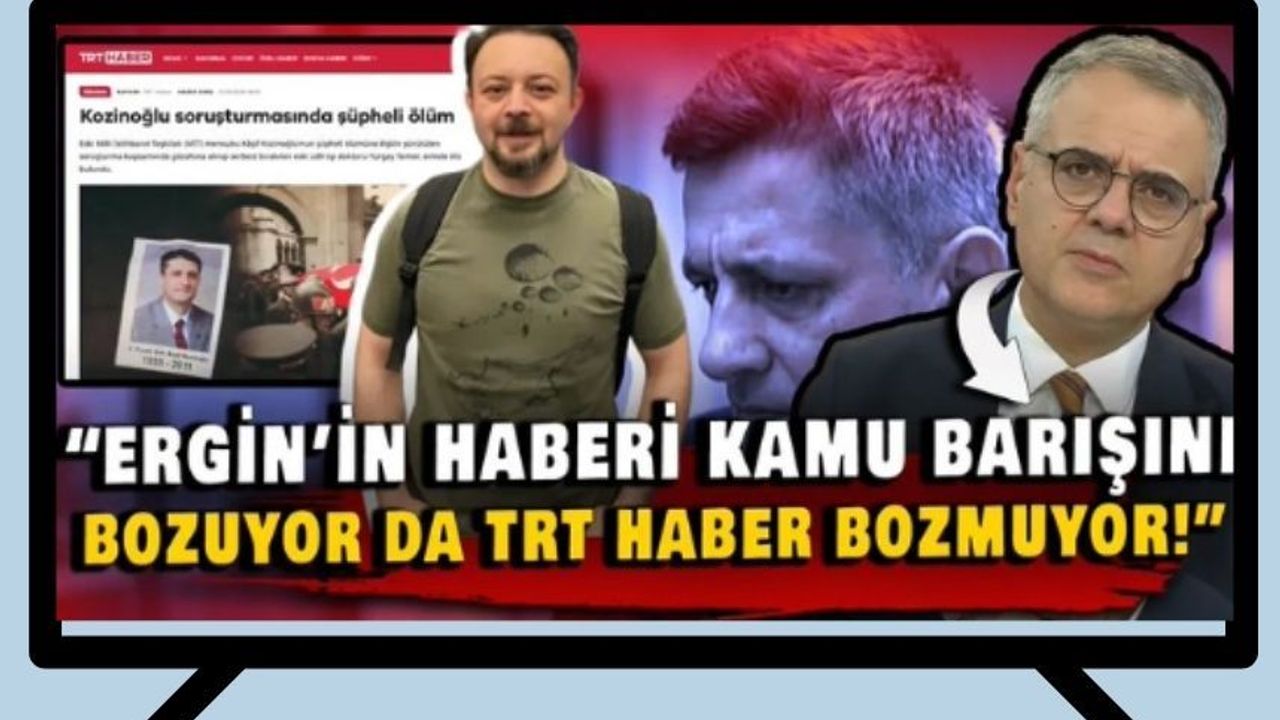 Haber TRT'de de var ama gazeteci Fatih Ergin tutuklu! Murat Taylan Kozinoğlu haberini gösterdi